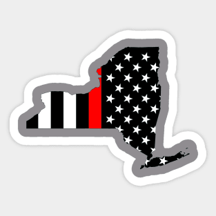 New York Thin Red Line Sticker